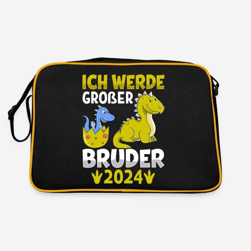 Ich Werde Großer Bruder 2024 Schwangerschaft Retro Tasche