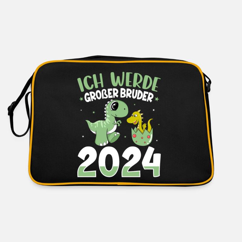 Ich Werde Großer Bruder 2024 Schwangerschaft Retro Tasche