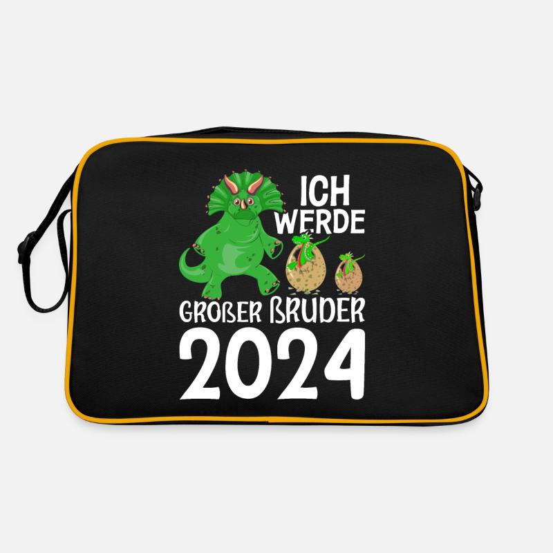 Ich Werde Großer Bruder 2024 Schwangerschaft Retro Tasche