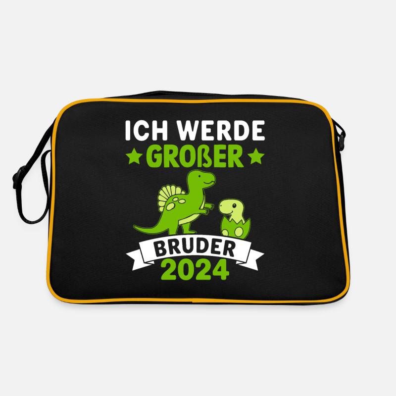 Ich Werde Großer Bruder 2024 Schwangerschaft Retro Tasche