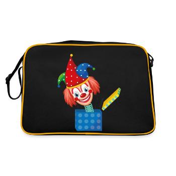 Carnival Costume Clown Kasper from the Box Carnival - Retro Bag - black/gold - Back