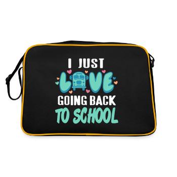 I Just Love Going Back To School Retro Freshman - Retro Bag - black/gold - Back