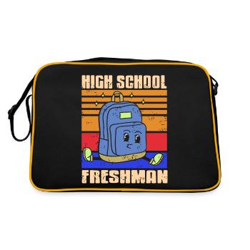 High School Freshman Retro Vintage Freshman - Retro Bag - black/gold - Back