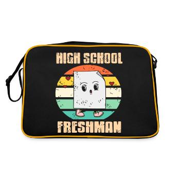 High School Freshman Retro Vintage Freshman - Retro Bag - black/gold - Back