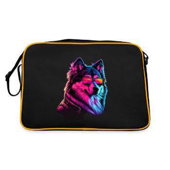 Malamute d’Alaska Chiens Malamutes d’Alaska - Sac Retro - noir/or - Dos