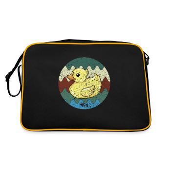 Bath Duck Retro - Retro Bag - black/gold - Back