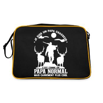 Papa Chasseur - Sac Retro - noir/or - Dos