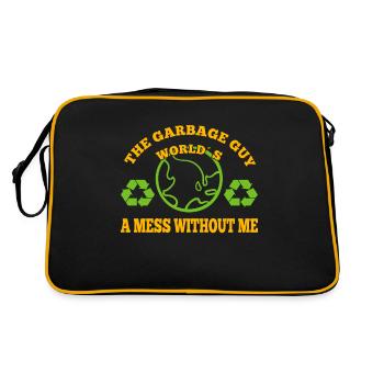 Garbage Guy Worlds A Mess Without me Garbage Man - Sac Retro - noir/or - Dos
