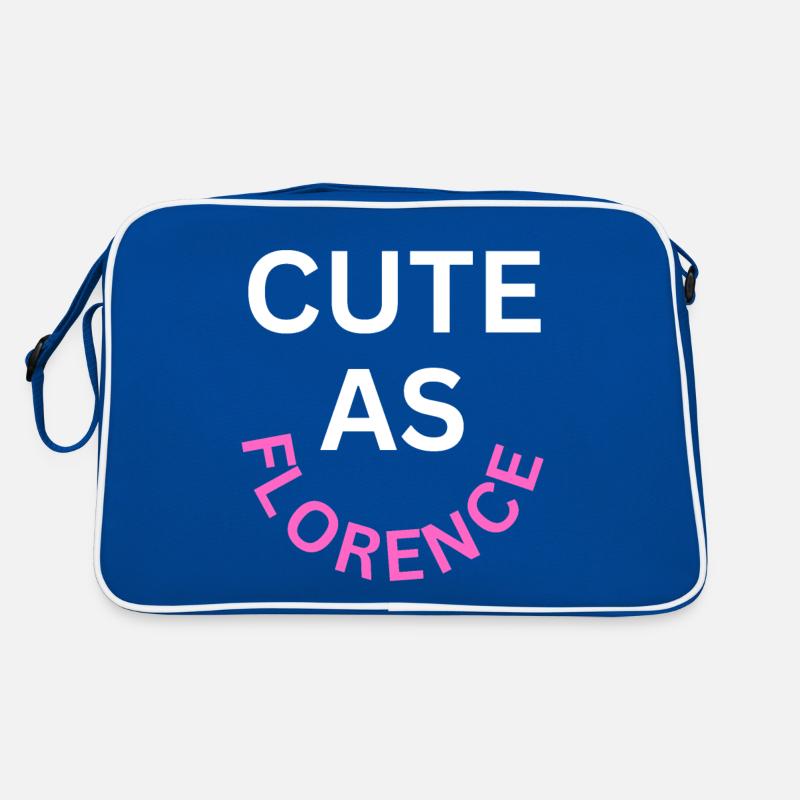 Cute as Florence Name Retro Bag