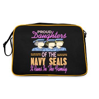 Proud Daughters Of NAVY Seals It Runs In Family - Retro Bag - black/gold - Back