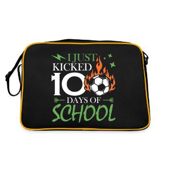 Je viens de botter 100 jours d’école - Sac Retro - noir/or - Dos
