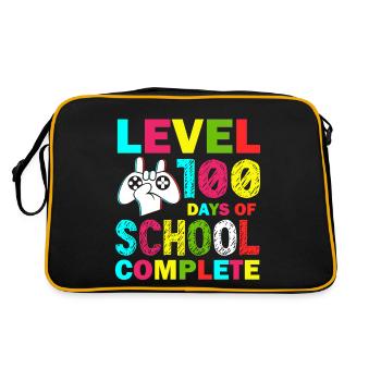 Level 100 days of school complete Kid Gamer - Retro Bag - black/gold - Back