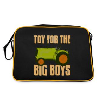 Toy For The Big Boys Retro Awesome Farmer Designs - Retro Bag - black/gold - Back