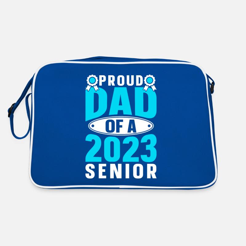Lustige Stolzer Vater Eines Abschlussgeschenks Retro Tasche