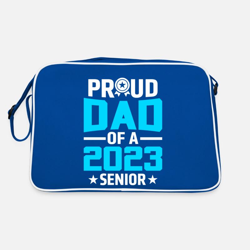 Lustige Stolzer Vater Eines Abschlussgeschenks Retro Tasche