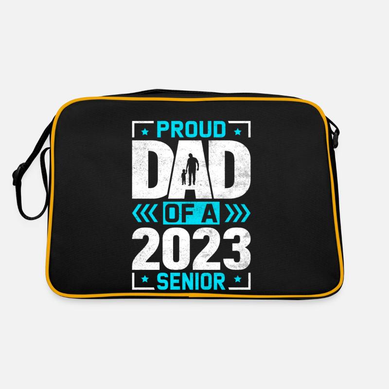 Lustige Stolzer Vater Eines Abschlussgeschenks Retro Tasche