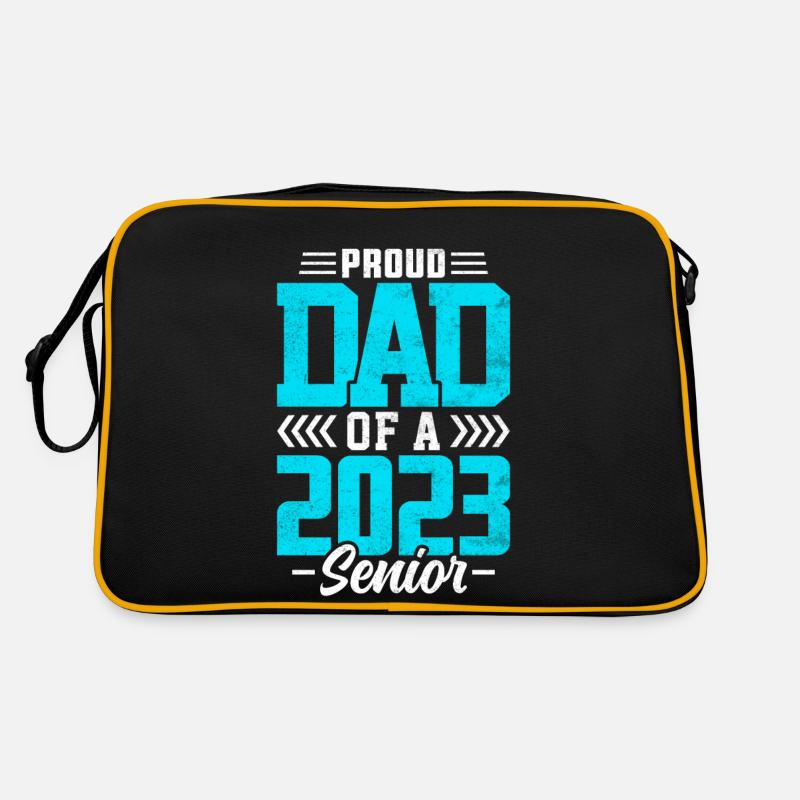 Lustige Stolzer Vater Eines Abschlussgeschenks Retro Tasche