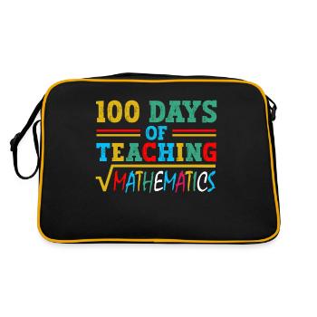 100 days of mathematics lessons for school teachers - Retro Bag - black/gold - Back