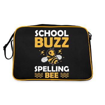 School Buzz Spelling Bee 100 Days Of School Humor - Retro Bag - black/gold - Back