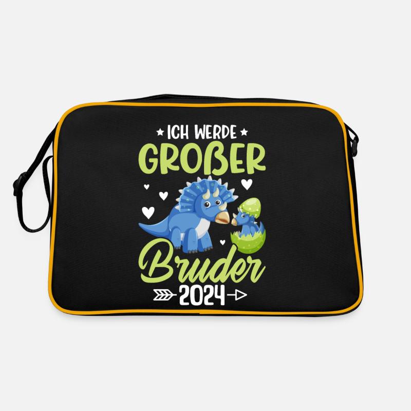 Ich Werde Großer Bruder 2024 Schwangerschaft Retro Tasche
