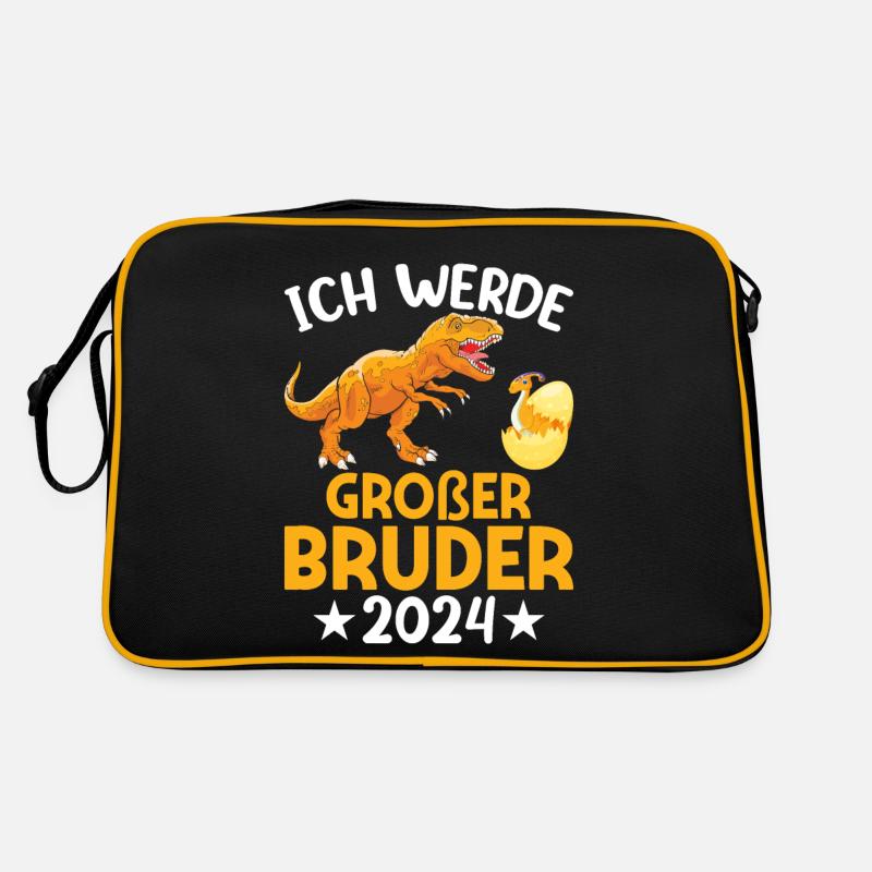 Ich Werde Großer Bruder 2024 Schwangerschaft Retro Tasche