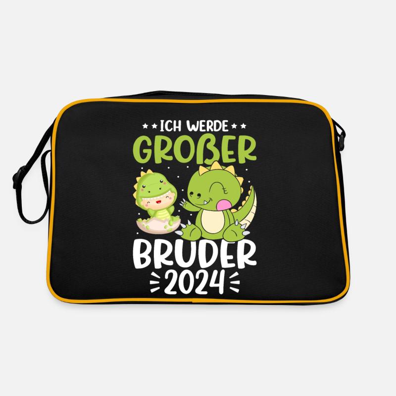 Ich Werde Großer Bruder 2024 Schwangerschaft Retro Tasche