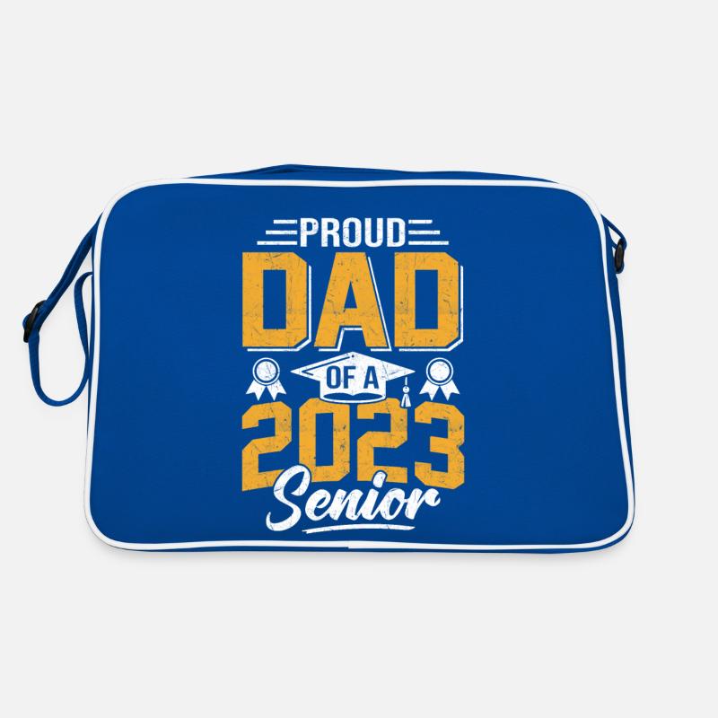 Lustige Stolzer Vater Eines Abschlussgeschenks Retro Tasche