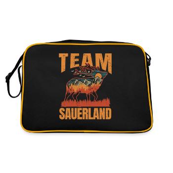 Team Sauerland Sauerländer Urlaub NRW - Retro Bag - black/gold - Back
