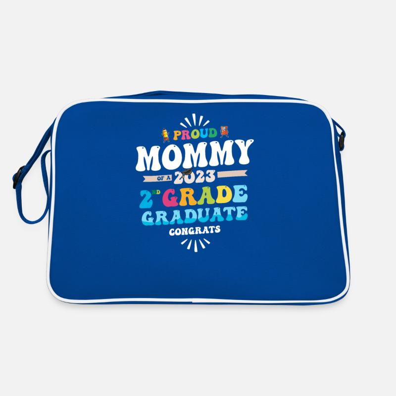 Stolze Mama einer 2. Klasse von 2023 Retro Tasche