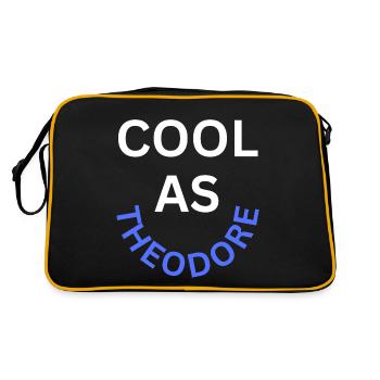 Cool as Theodore Name - Retro Bag - black/gold - Back