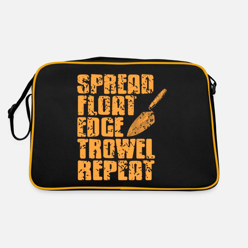 Spread Float Edge Trowel Répéter Rétro Drôle Mason Sac Retro