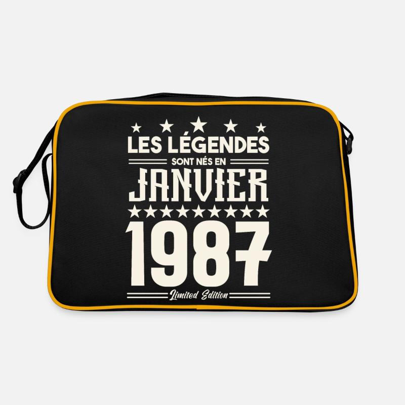 cadeau d'anniversaire janvier 1987. Janvier 1987. Sac Retro