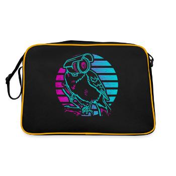 Birds Are Not Real - Retro Bag - black/gold - Back
