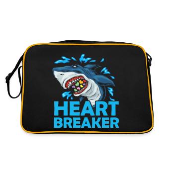 Heartbreaker Shark Anti-Saint-Valentin Célébration en solo - Sac Retro - noir/or - Dos