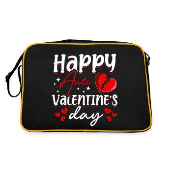 Joyeux anti-Saint-Valentin Hater’s Heart Broken - Sac Retro - noir/or - Dos