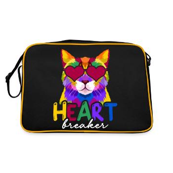Anti-Saint-Valentin célibataire Heartbreaker - Sac Retro - noir/or - Dos