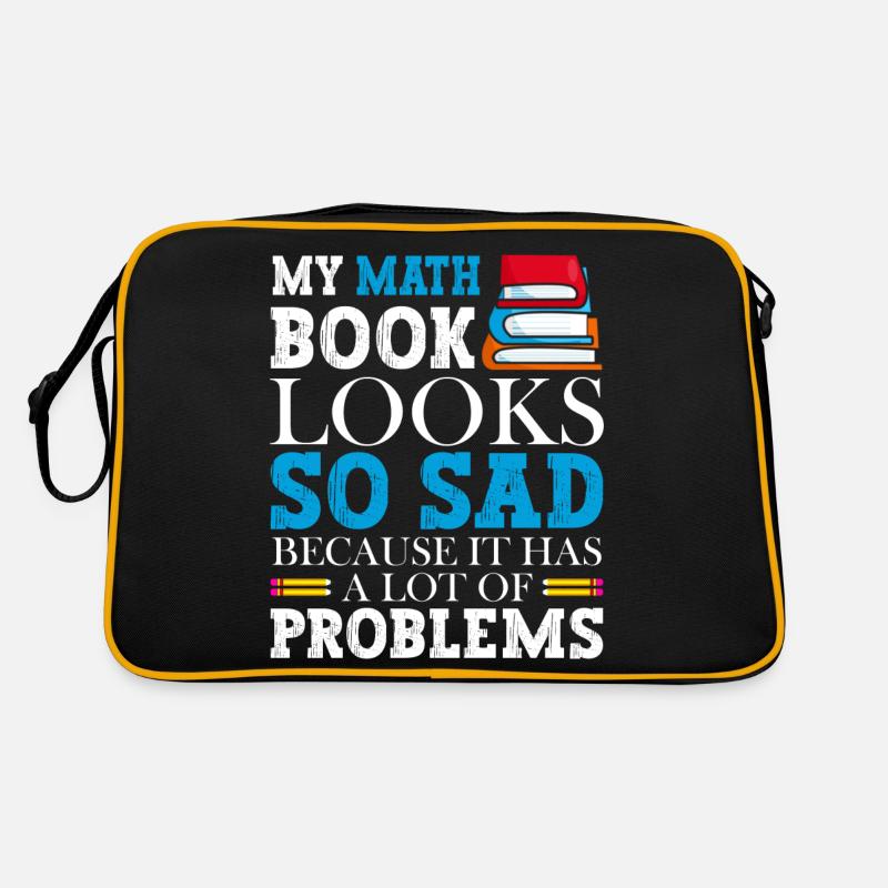 A math book looks so sad because it Retro Bag