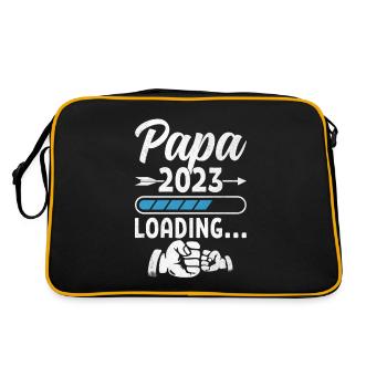 Cadeau des futurs parents de grossesse Papa 2023 - Sac Retro - noir/or - Dos