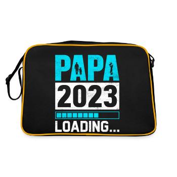 Grossesse Futur Parent Cadeau Papa 2023 - Sac Retro - noir/or - Dos