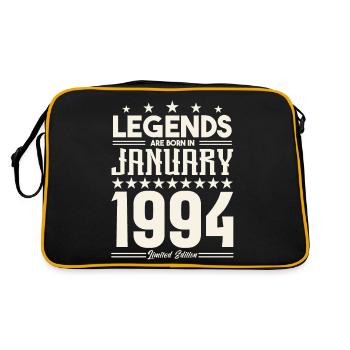 Gift legend January 1994. Gift January 1994. - Retro Bag - black/gold - Back