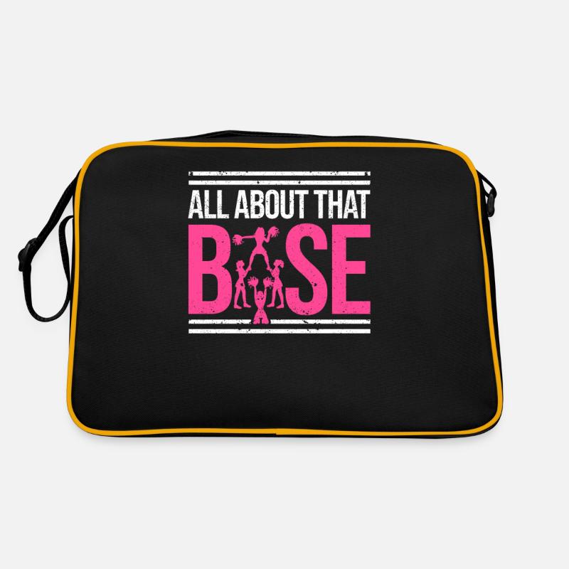 All About That Base Cheerleading Design, Cheer Retro Tasche