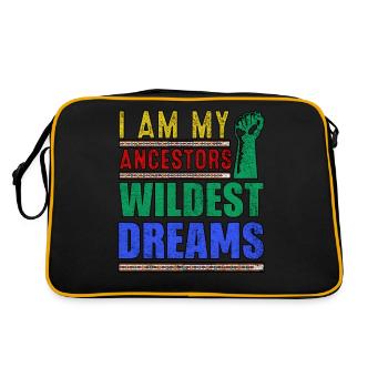 Je suis le Mois de l’histoire des Noirs le plus fou de mes ancêtres - Sac Retro - noir/or - Dos