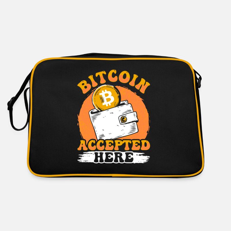 Bitcoin Accepted Here Retro Bag