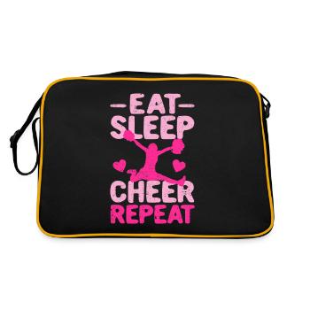 MANGEZ DORMIR CHEER REPEAT Cheerleading Team Cheerlead - Sac Retro - noir/or - Dos