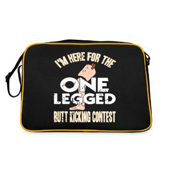 For One Legged Butt Kicking Contest Prosthesis - Retro Bag - black/gold - Back