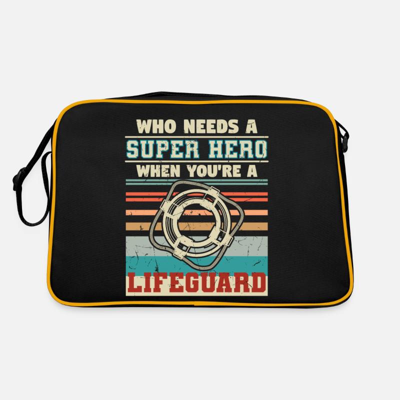 Who Needs A Super Hero Lifeguard Retro Bag