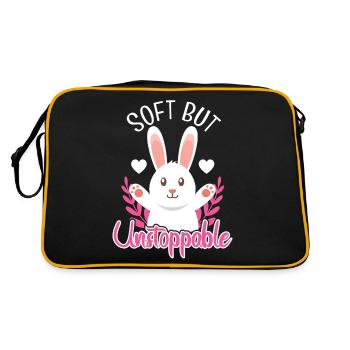 Soft But Unstoppable - Retro Bag - black/gold - Back