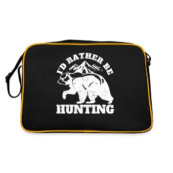 Je préfère chasser les ours Chasseur d’ours cool - Sac Retro - noir/or - Dos
