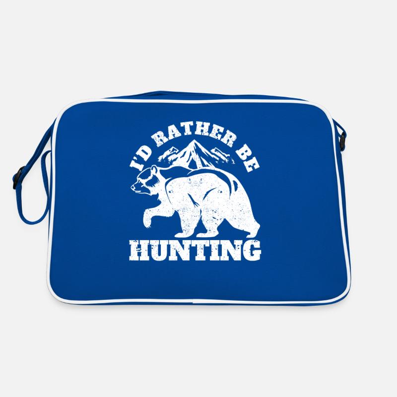 I'd rather hunt bears Cool bear hunter Retro Bag
