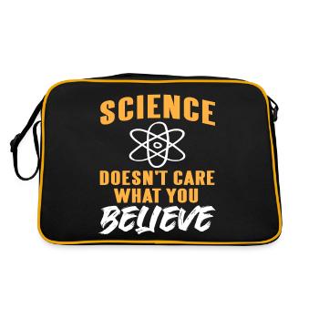La science ne se soucie pas de ce que vous croyez rétro - Sac Retro - noir/or - Dos